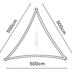 PLATINUM Sonnensegel Coolfit sand Polyethylen B/H/L: ca. 500x1x500 cm