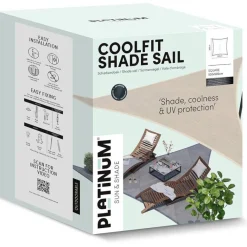 PLATINUM Sonnensegel Coolfit schwarz Polyethylen B/H/L: ca. 500x1x500 cm