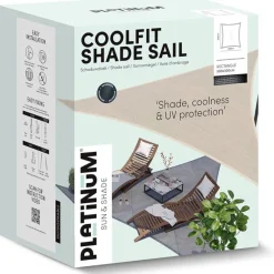 PLATINUM Sonnensegel Coolfit sand Polyethylen