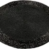 Platzmatte schwarz Kunststoff B/L: ca. 30x30 cm