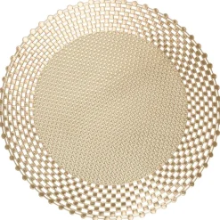 Platzset gold PVC D: ca. 38 cm