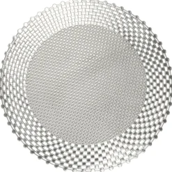 Platzset silber PVC D: ca. 38 cm