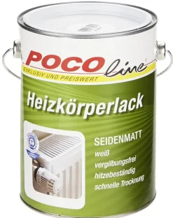 POCOline Acryl Heizkörperlack weiß seidenmatt ca. 2,5 l