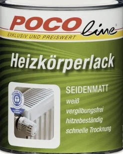 POCOline Acryl Heizkörperlack weiß seidenmatt ca. 0,25 l