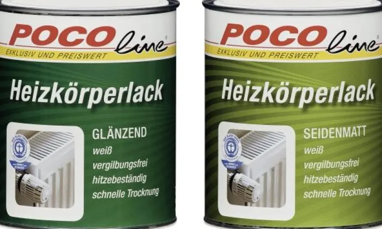 POCOline Acryl Heizkörperlack weiß glänzend ca. 0,75 l