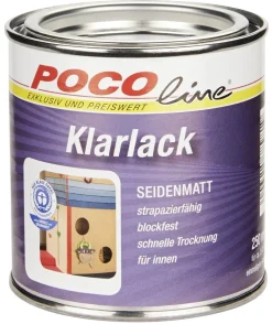 POCOline Acryl Klarlack farblos seidenmatt ca. 0,25 l