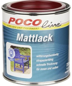 POCOline Acyl Buntlack bordeauxrot seidenmatt ca. 0,25 l