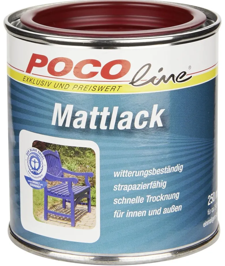 POCOline Acyl Buntlack bordeauxrot seidenmatt ca. 0,25 l