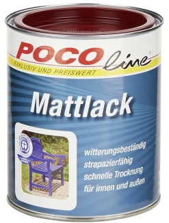 POCOline Acyl Buntlack bordeauxrot seidenmatt ca. 0,75 l
