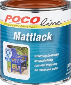 POCOline Acyl Buntlack lehmbraun seidenmatt ca. 0,25 l