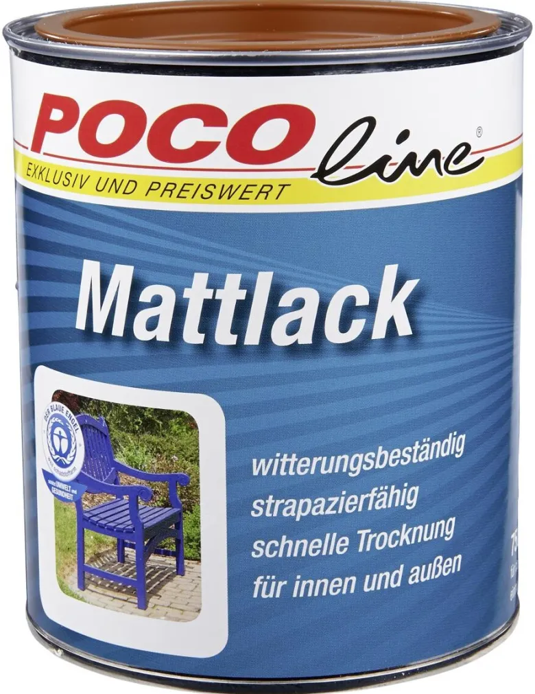POCOline Acyl Buntlack lehmbraun seidenmatt ca. 0,75 l
