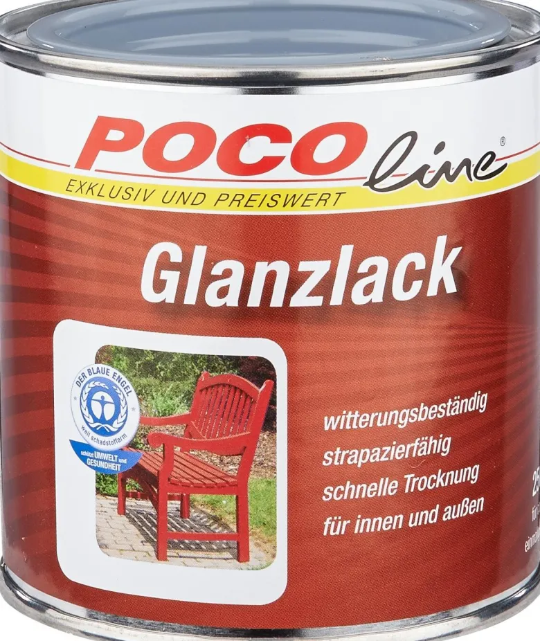 POCOline Acyl Buntlack Silbergrau glänzend ca. 0,25 l