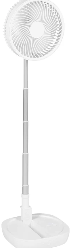 POCOline Akku-Teleskopventilator weiß Kunststoff B/H/L: ca. 21x79x21 cm