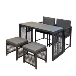 POCOline Balkonset Stone schwarz Stahl