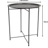 POCOline Beistelltisch anthrazit Metall H/D: ca. 52x46 cm