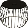 POCOline Beistelltisch schwarz Metall H/D: ca. 43x49 cm