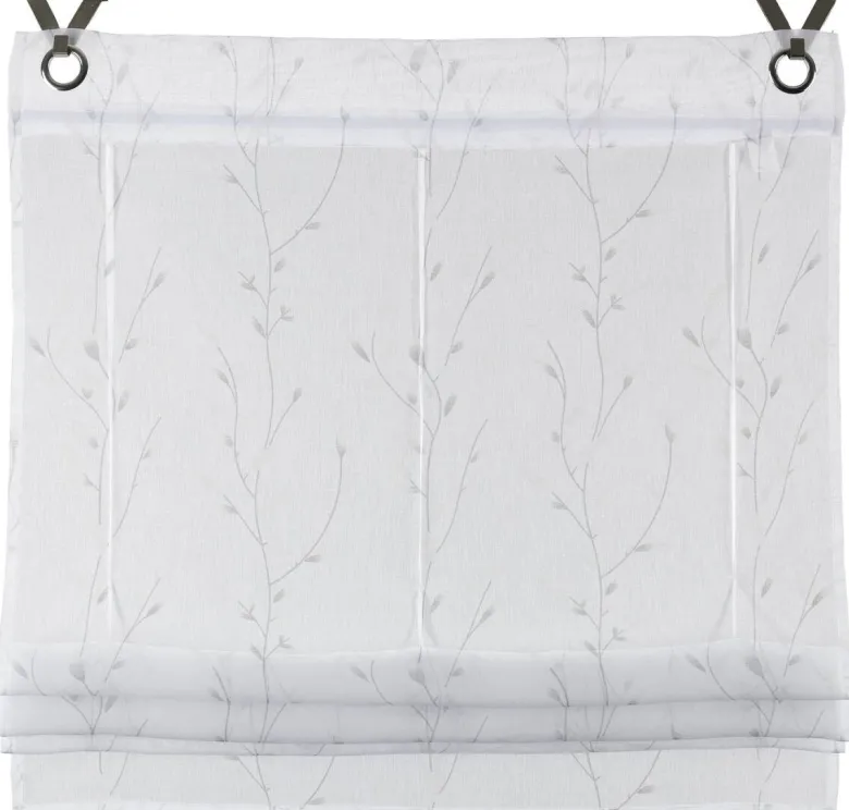 POCOline Bändchenrollo Barbara grau B/L: ca. 40x170 cm