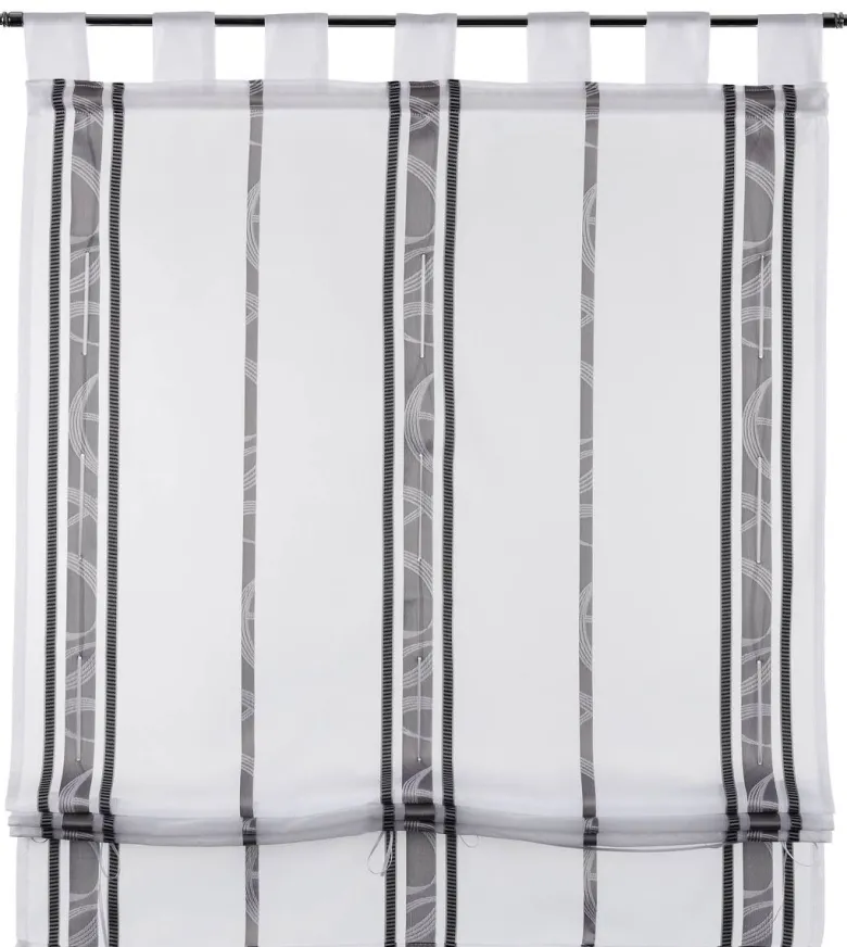 POCOline Bändchenrollo Klara grau B/L: ca. 80x140 cm