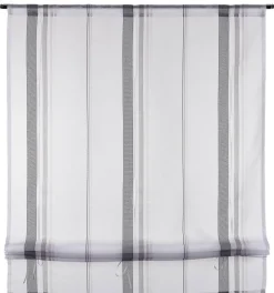 POCOline Bändchenrollo Lottie grau B/L: ca. 40x140 cm