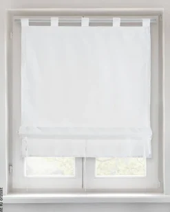 POCOline Bändchenrollo Nouveau weiß B/L: ca. 80x140 cm
