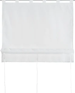 POCOline Bändchenrollo Nouveau weiß B/L: ca. 100x140 cm