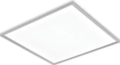 POCOline Deckenpanel Plano weiß silber Kunststoff Aluminium B/H/L: ca. 30x7x30 cm