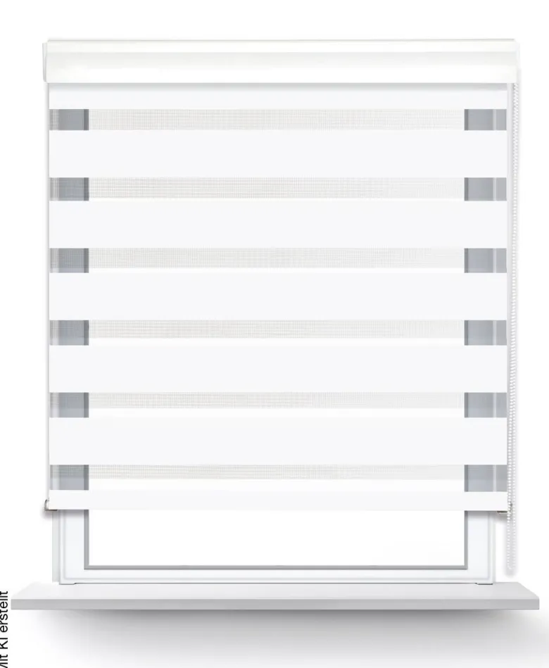POCOline Doppelrollo mit Blende Easy-Fix weiß B/L: ca. 60x220 cm