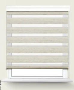 POCOline Doppelrollo mit Blende Easy-Fix natur B/L: ca. 90x160 cm