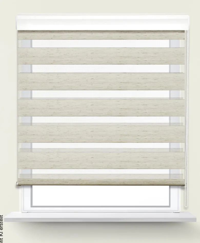 POCOline Doppelrollo mit Blende Easy-Fix natur B/L: ca. 90x160 cm