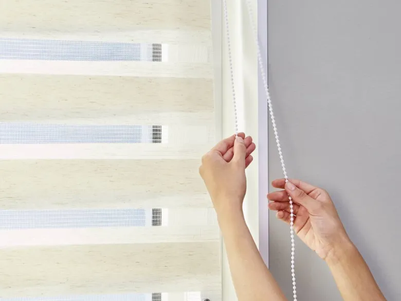 POCOline Doppelrollo mit Blende Easy-Fix natur B/L: ca. 90x160 cm