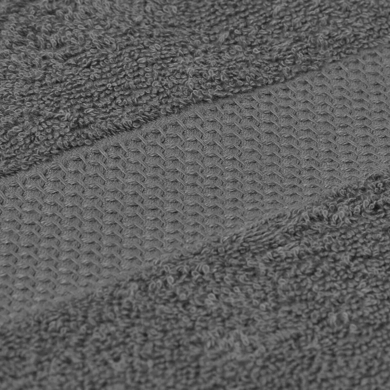 POCOline Duschtuch Lia anthrazit Baumwolle B/L: ca. 65x130 cm