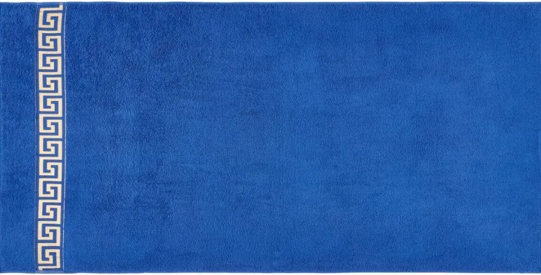 POCOline Duschtuch Mäander blau Baumwolle B/L: ca. 80x160 cm