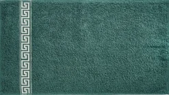 POCOline Duschtuch Mäander grün Baumwolle B/L: ca. 70x140 cm