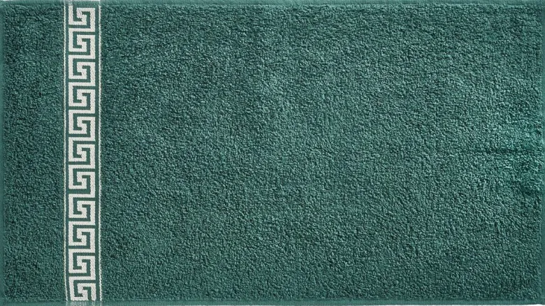 POCOline Duschtuch Mäander grün Baumwolle B/L: ca. 70x140 cm