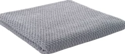 POCOline Duschtuch Popcorn anthrazit Baumwolle B/L: ca. 70x140 cm