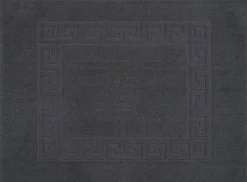 POCOline Duschvorleger Mäander schwarz Baumwolle B/L: ca. 50x70 cm