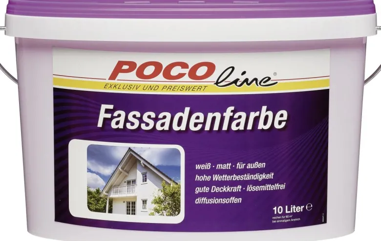 POCOline Fassadenfarbe weiß ca. 10 l
