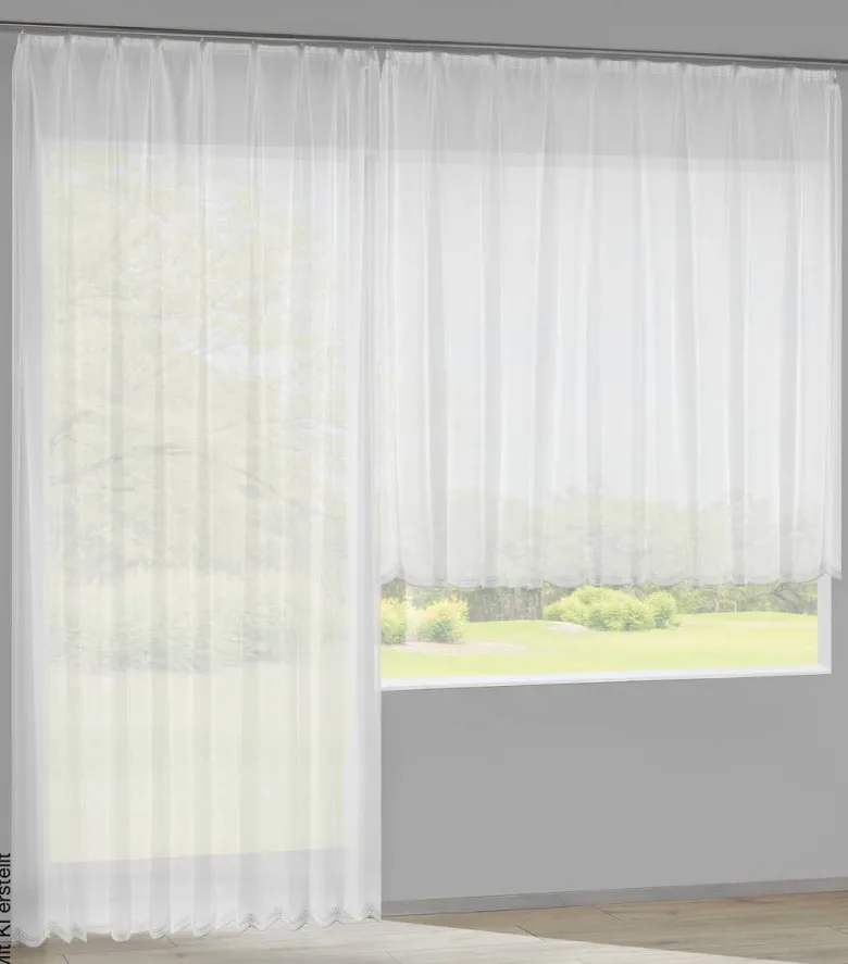 POCOline Fertigstore Mara weiß B/L: ca. 450x245 cm