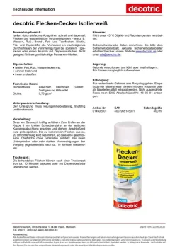 POCOline Flecken und Schimmel-Isolierweiß weiß ca. 0,4 l