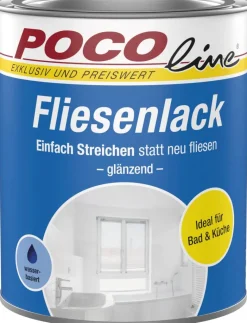 POCOline Fliesenlack weiß glänzend ca. 0,75 l