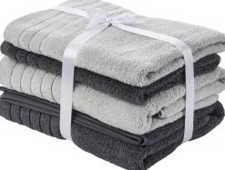 POCOline Frottier-Set anthrazit Baumwolle B/L: ca. 50x90 cm