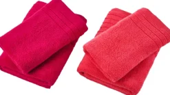 POCOline Frottier-Set fuchsia Baumwolle B/L: ca. 50x90 cm