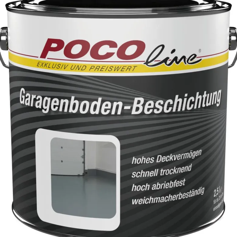 POCOline Garagenbodenbeschichtung grau seidenmatt ca. 2,5 l