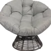 POCOline Gartensessel braun Polyrattan H/D: ca. 78x96 cm