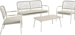 POCOline Gartensitzgruppe beige Stahl