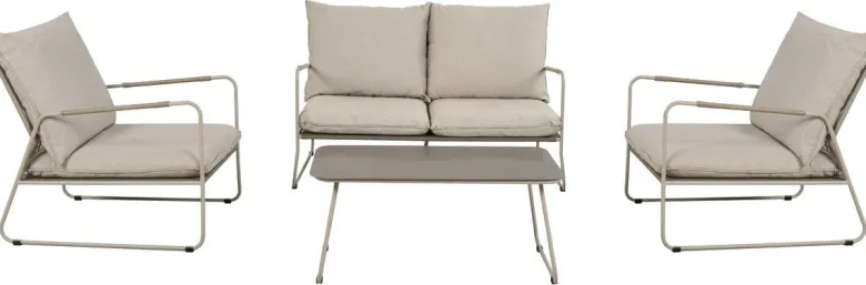 POCOline Gartensitzgruppe Faro beige Stahl