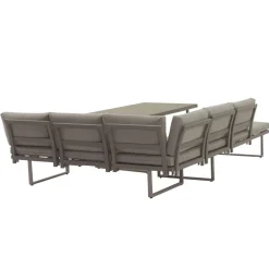 POCOline Gartensitzgruppe Tulum grau Glas