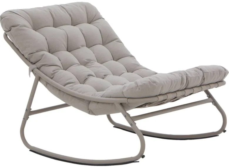 POCOline Gartenstuhl beige Polyester B/H/L: ca. 78x74x101 cm