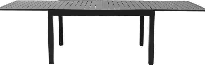 POCOline Gartentisch dunkelgrau Aluminium B/H/L: ca. 90x75x135 cm