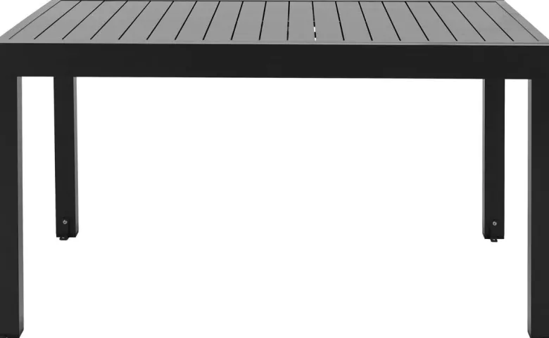 POCOline Gartentisch dunkelgrau Aluminium B/H/L: ca. 90x75x135 cm